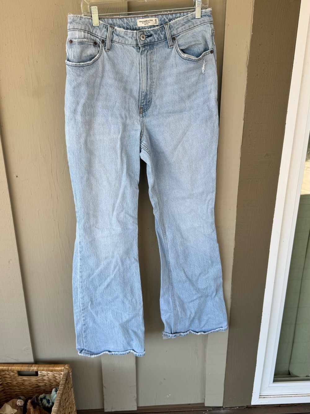 Abercrombie & Fitch Light Blue Wide Leg Jeans